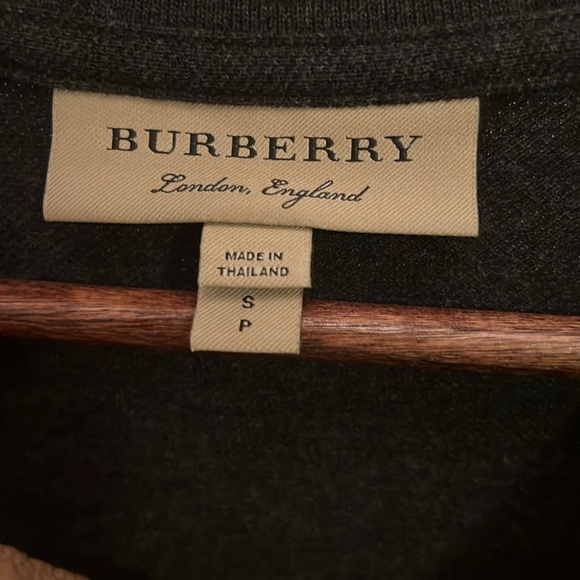Men’s Burberry Grey Long-sleeve Polo - Picture 3 of 7